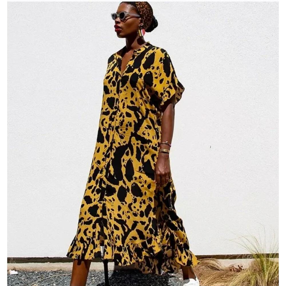 Anthropologie Cora Lynn Calter Midi Shirt Dress - Picture 13 of 13